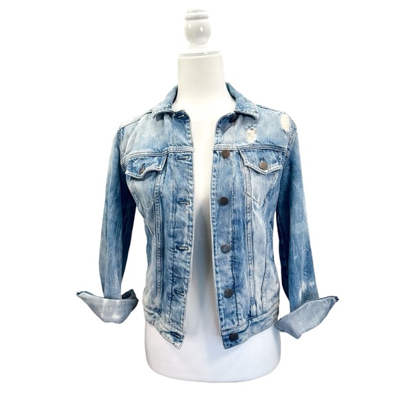 Express Distressed Jean Jacket - Picture 8 of 13